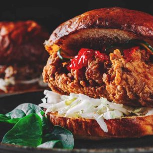 Cajun Fried Chicken Burger