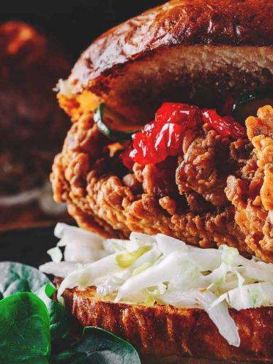 Cajun Fried Chicken Burger