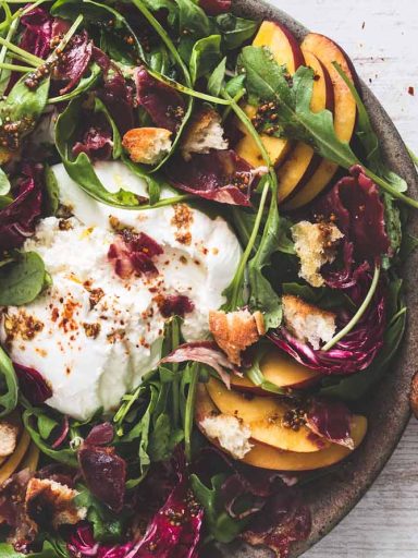 Grilled Peach And Burrata Salad