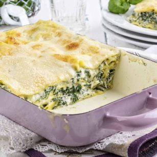 Mushroom And Spinach Lasagna With Béchamel Sauce