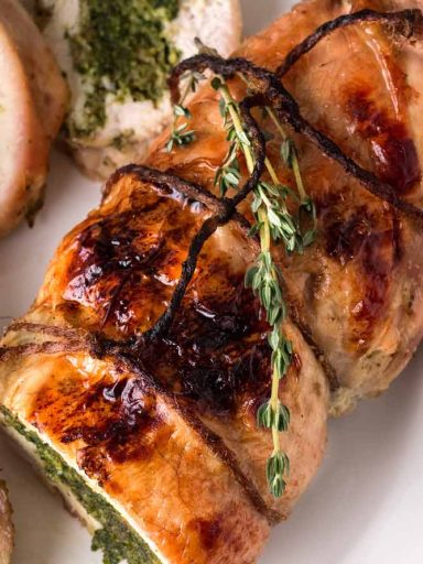 Pesto and Goat Cheese Stuffed Chicken Breast