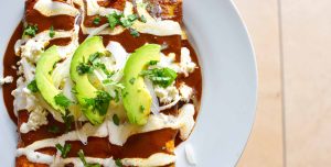 Sweet Potato and Black Bean Enchiladas