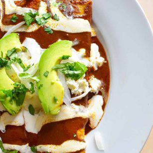 Sweet Potato and Black Bean Enchiladas