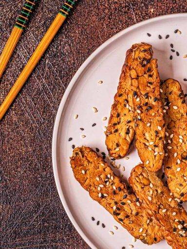 Fried Tempeh with Sesame Seeds