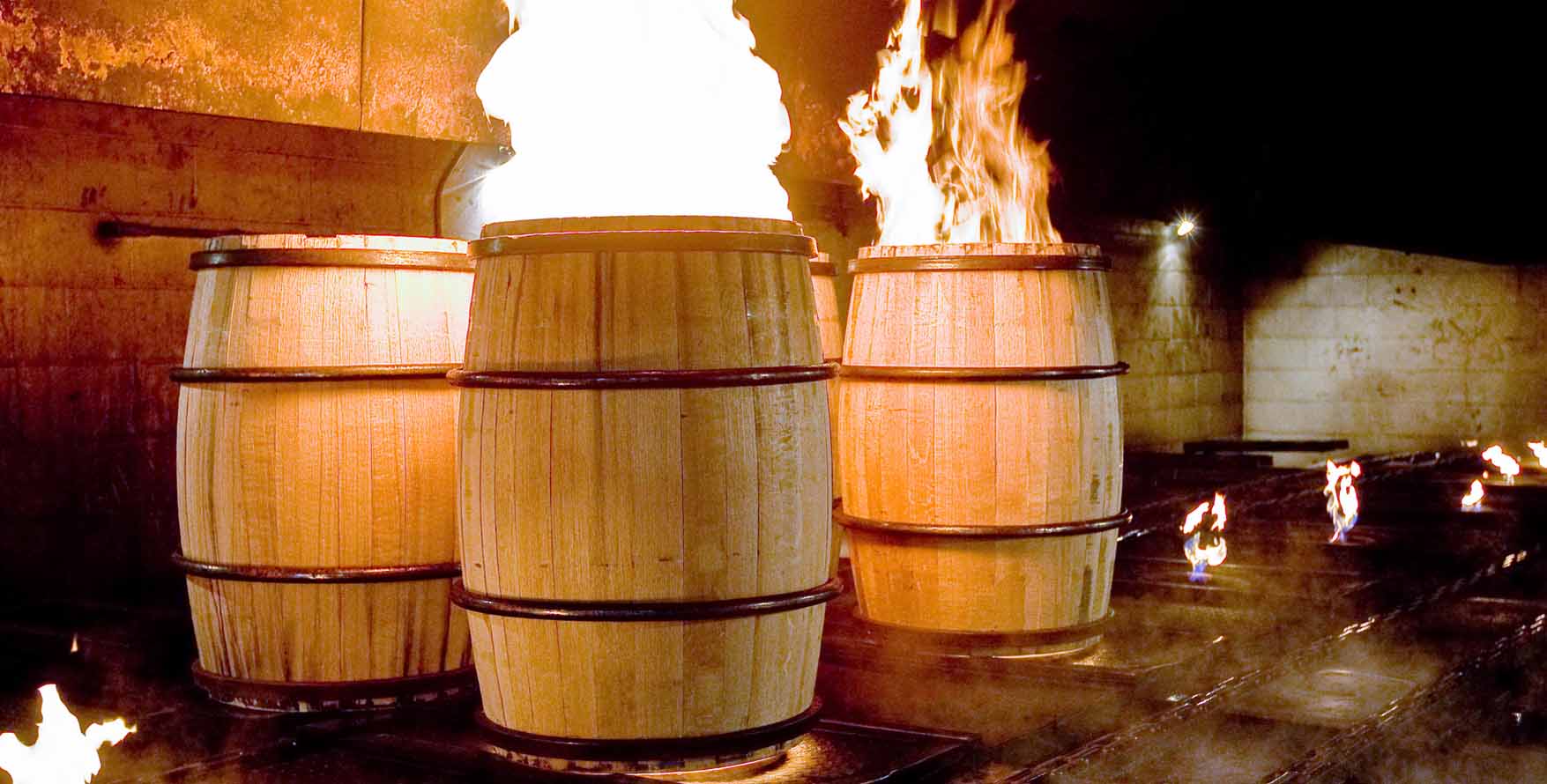 Whiskey Barrels Charring